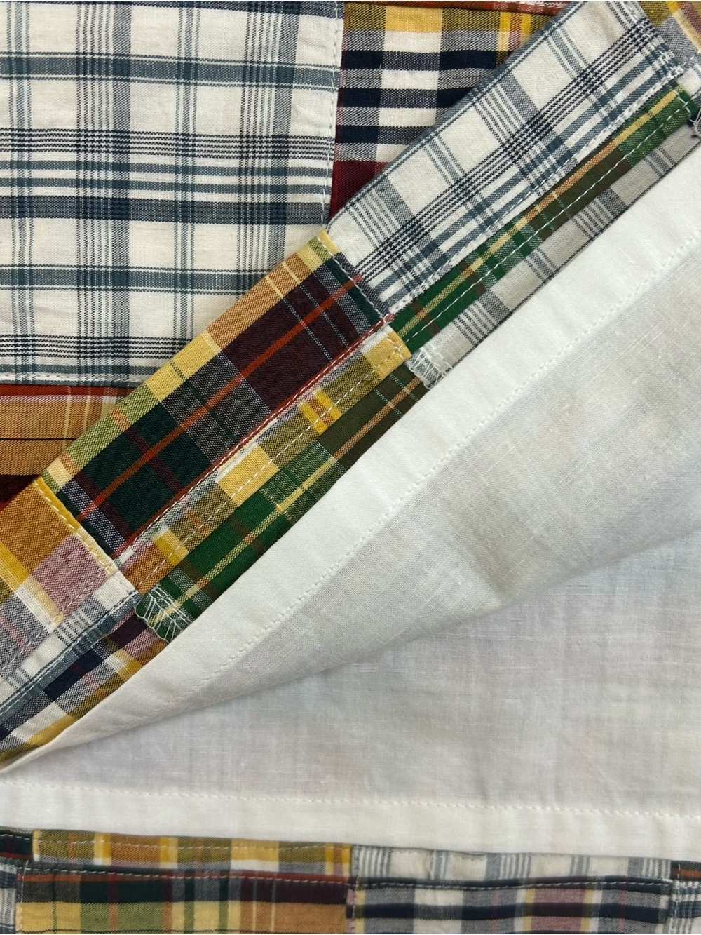 Cape Madras Patchwork Plaid Skirt Lined Preppy Golfcore Coastal Women’s Size 12 - Picture 4 of 10